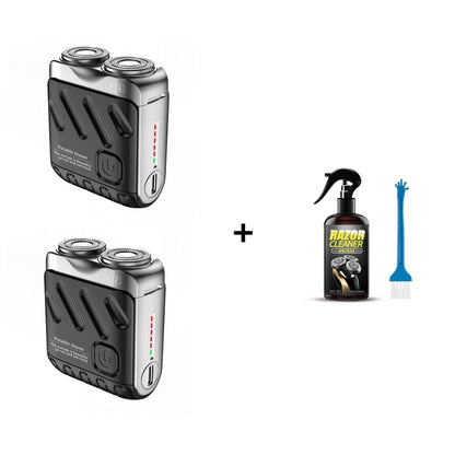 💥Hot Sale🔥Portable Rotary Dual Ring Electric Shaver