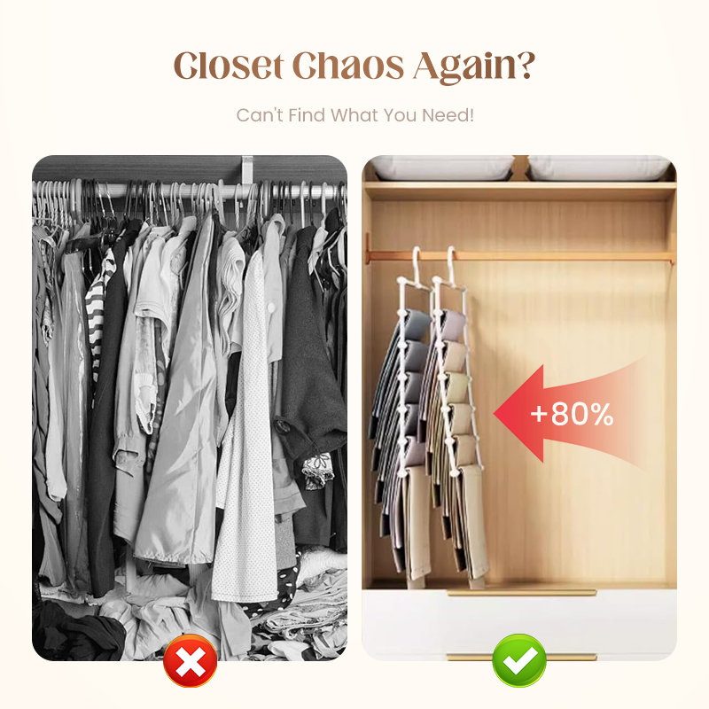 (💗Special Offer Now) Household Multifunctional Telescopic Folding Multi-layer Pants Storage Rack