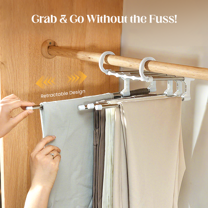 (💗Special Offer Now) Household Multifunctional Telescopic Folding Multi-layer Pants Storage Rack