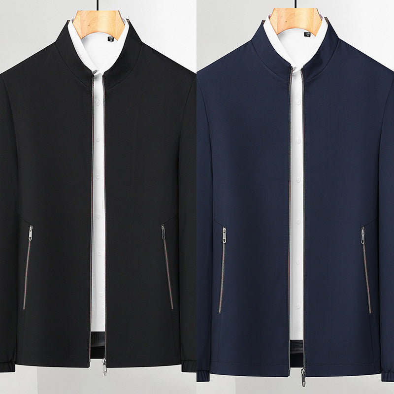 👑Fliwos® Men's Standing Collar Zipper Casual Jacket